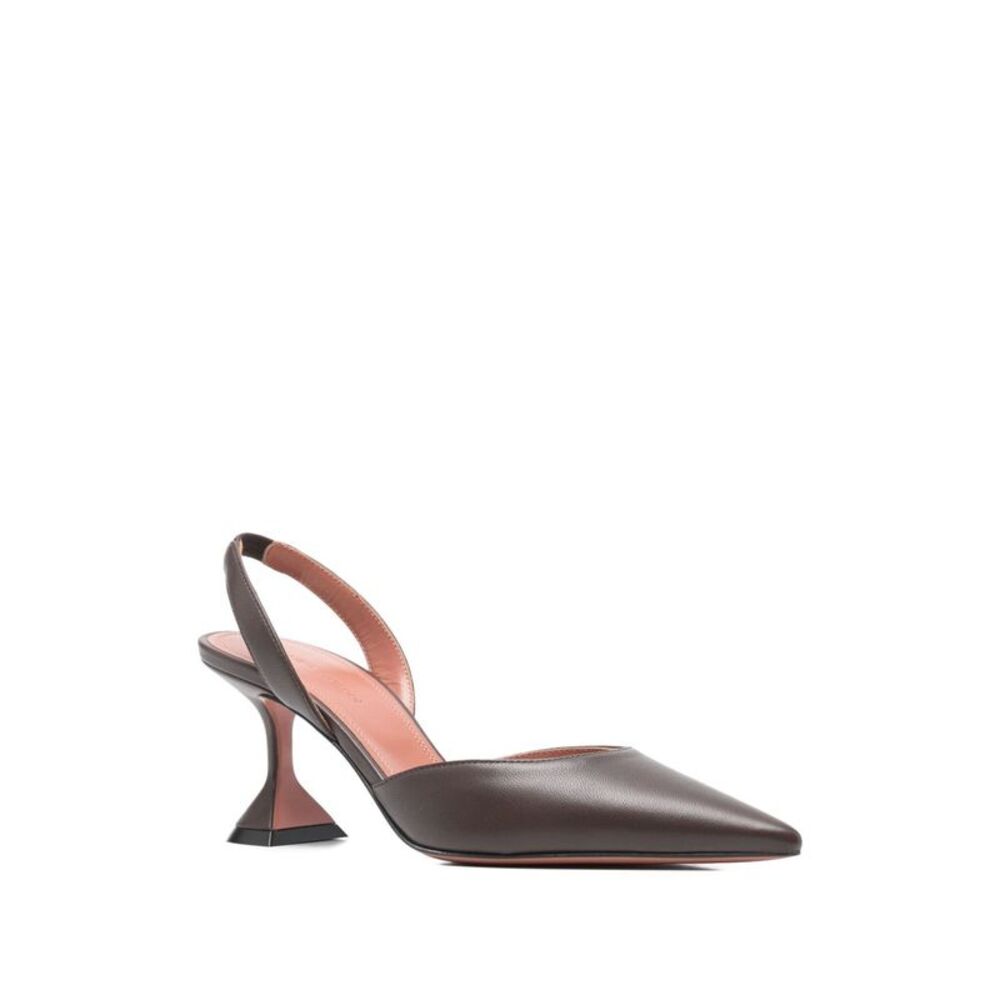 Amina Muaddi Women's With Heel Brown - Picture 2 of 4